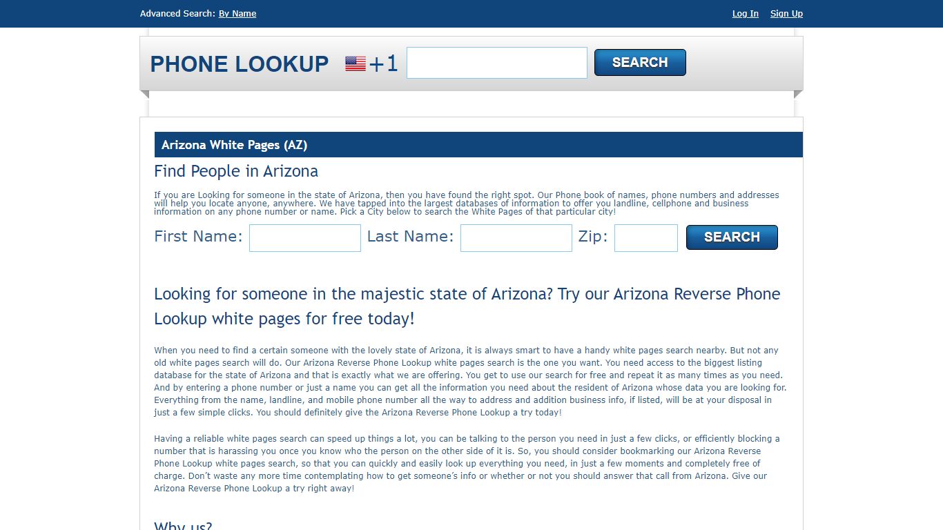 Arizona White Pages - AZ Phone Directory Lookup